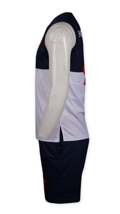 WTV159 custom-made color matching sport suit  Hong Kong  manufacturer sport shirt  athlete's shirt  sport suit side view
